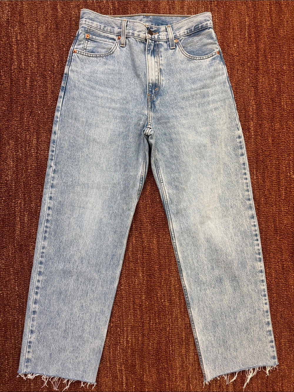 Levi’s Dad Jeans with Cut-Frayed Hem